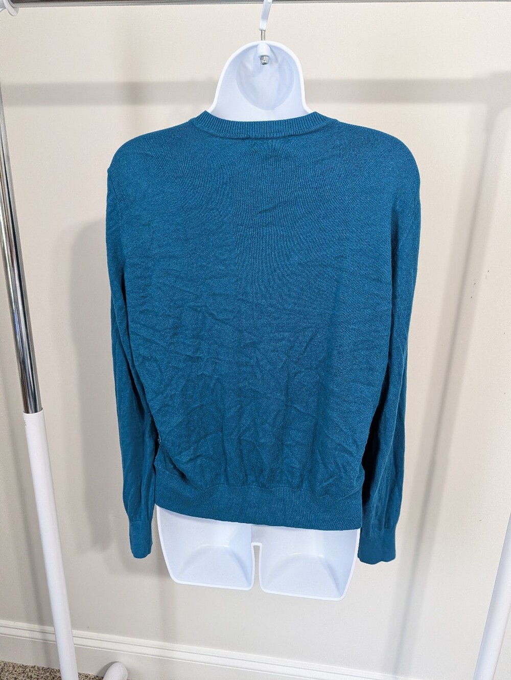 Ann Taylor Teal and Black Patterned Cardigan - Picture 6 of 6